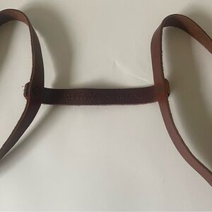 Sackcloth & Ashes Leather Blanket Roll Strap Carrier Adjustable Handle Travel